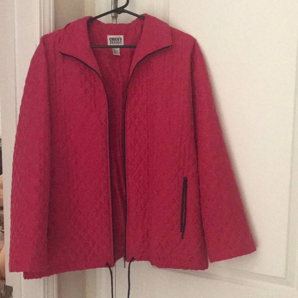 Ladies Chico 100% silk light jacket.
